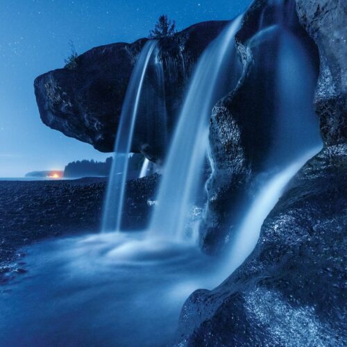 Moonlit Sandcut - 11"x11" Signed Print